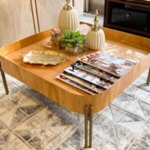 Mesa de Centro Bandeja Turim Quadrada