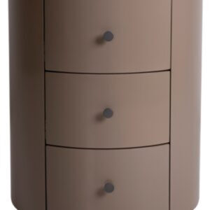 Mesa de Cabeceira Cilindro c/ 3 Gavetas